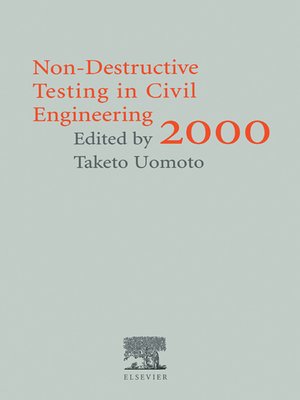 cover image of Non-Destructive Testing in Civil Engineering 2000